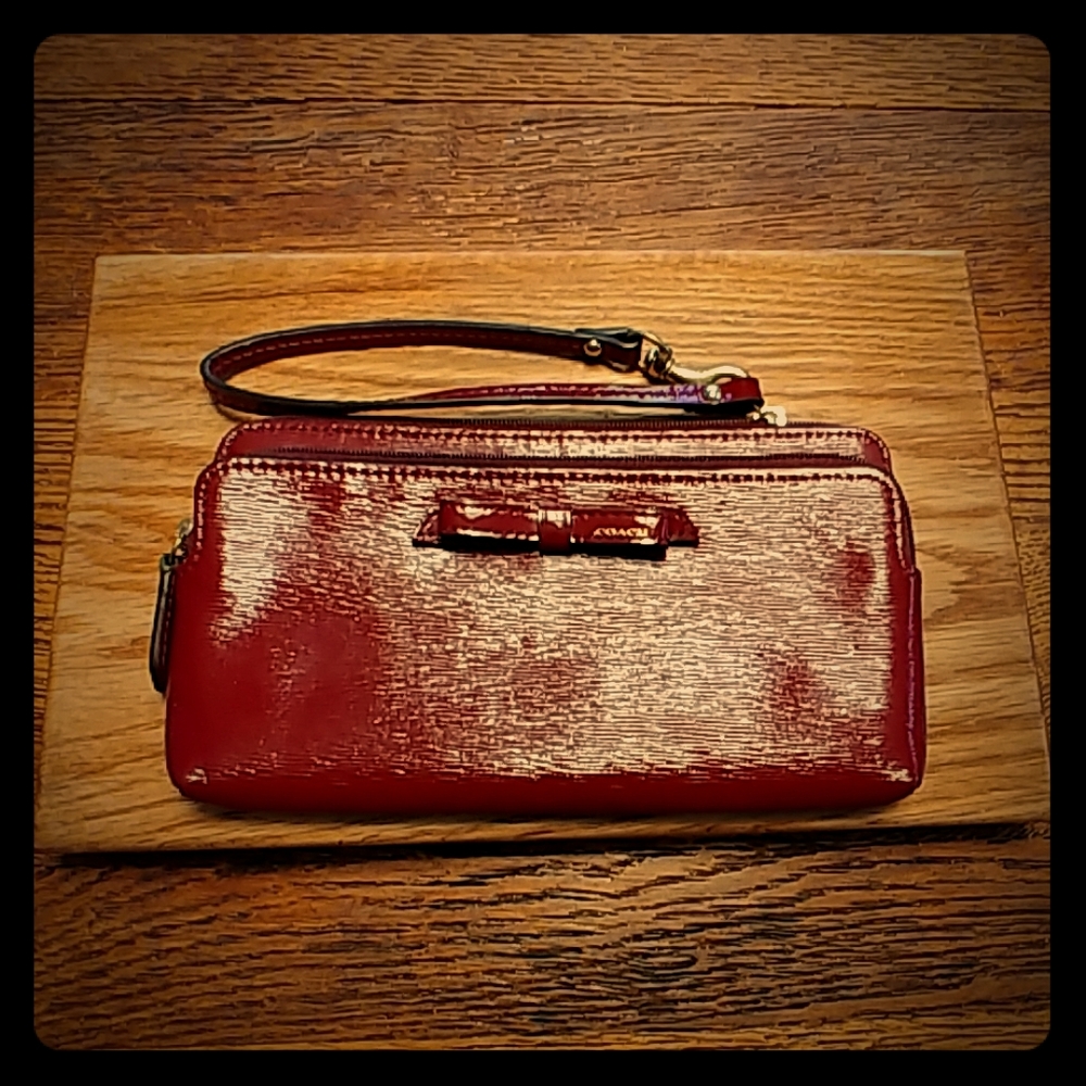 Red Coach Women's Wallet